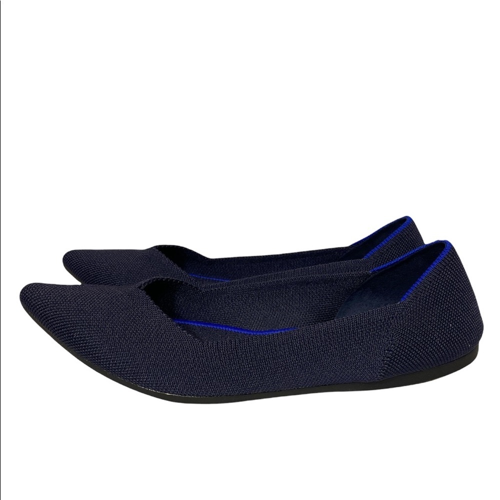 ROTHY’S THE POINT NAVY BLUE FLATS SIZE 9